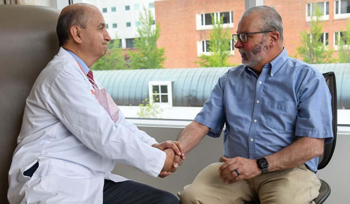 Dr. Fadul and patient