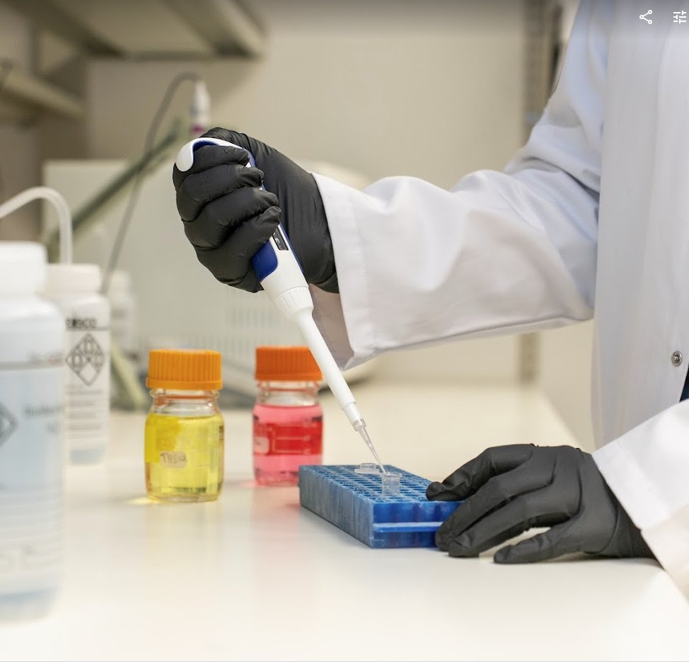Lab test being conducted