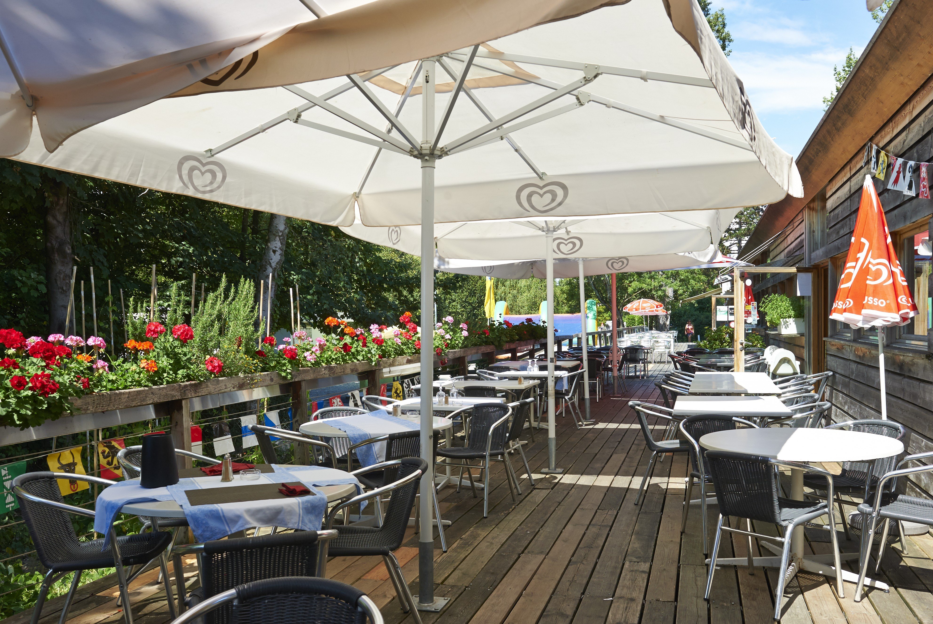 Restaurant beim TCS Camping Genève-Vésenaz.