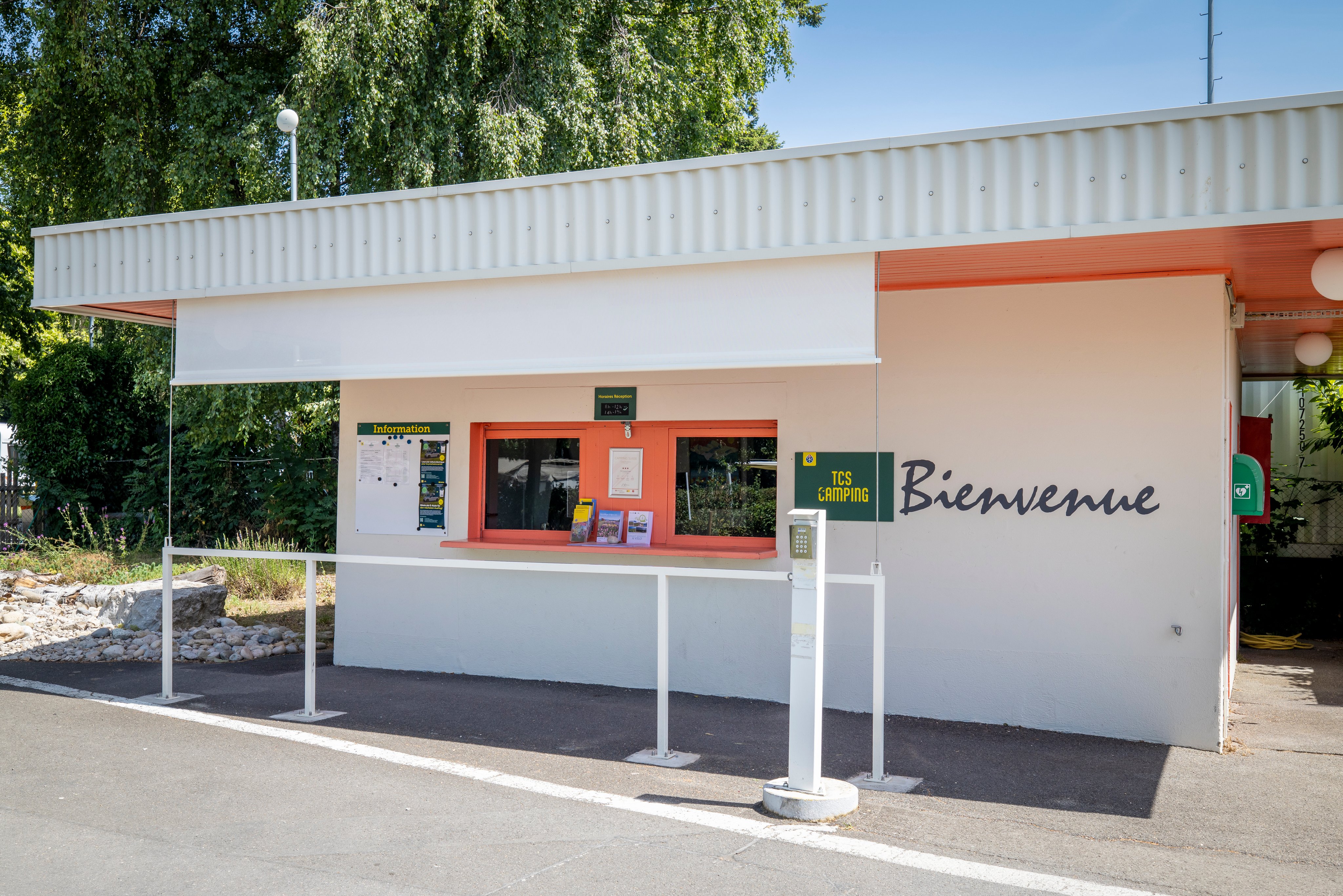 Réception du camping TCS Morges.