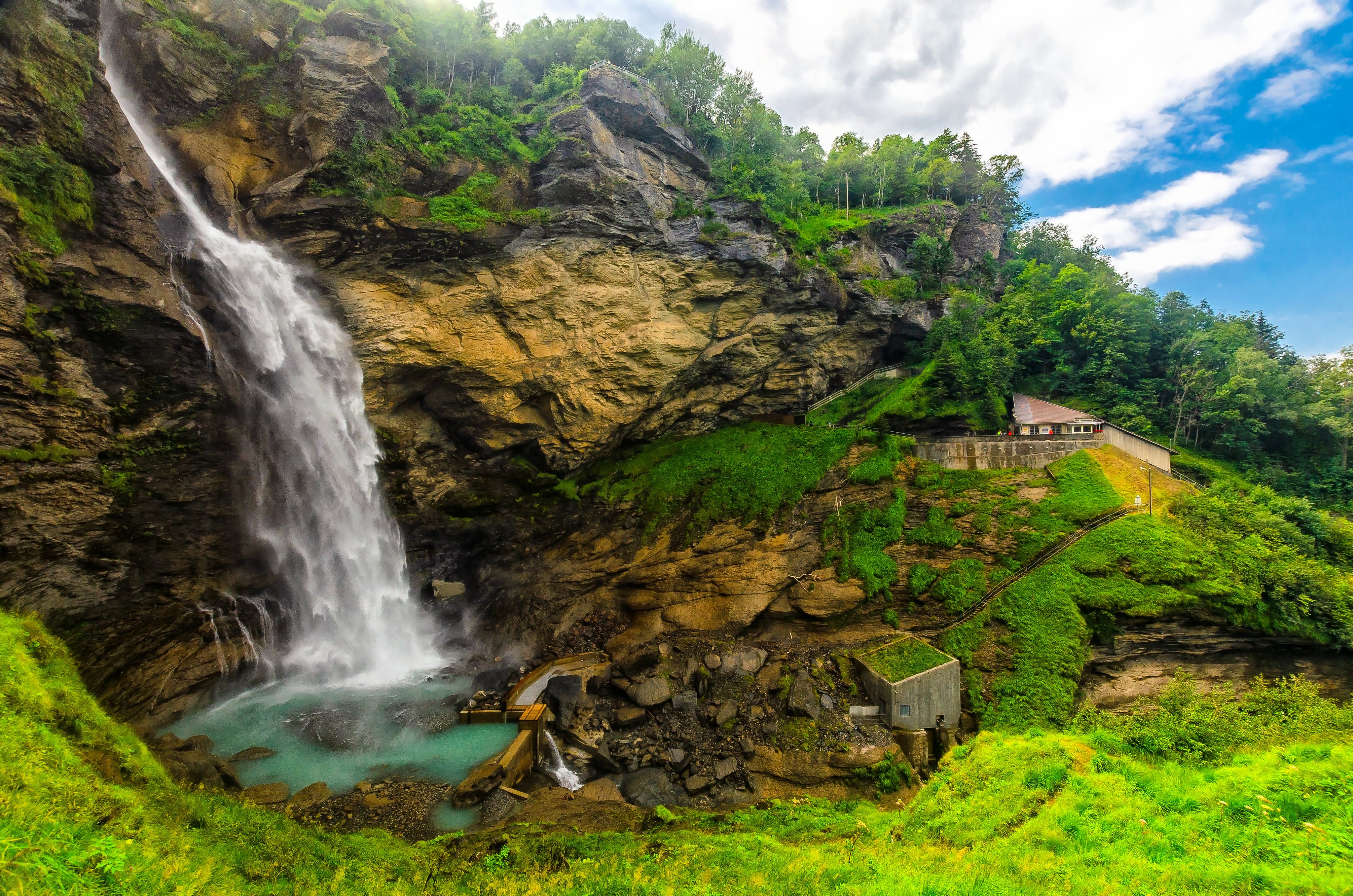 Reichenbach Falls in the Bernese Oberland.