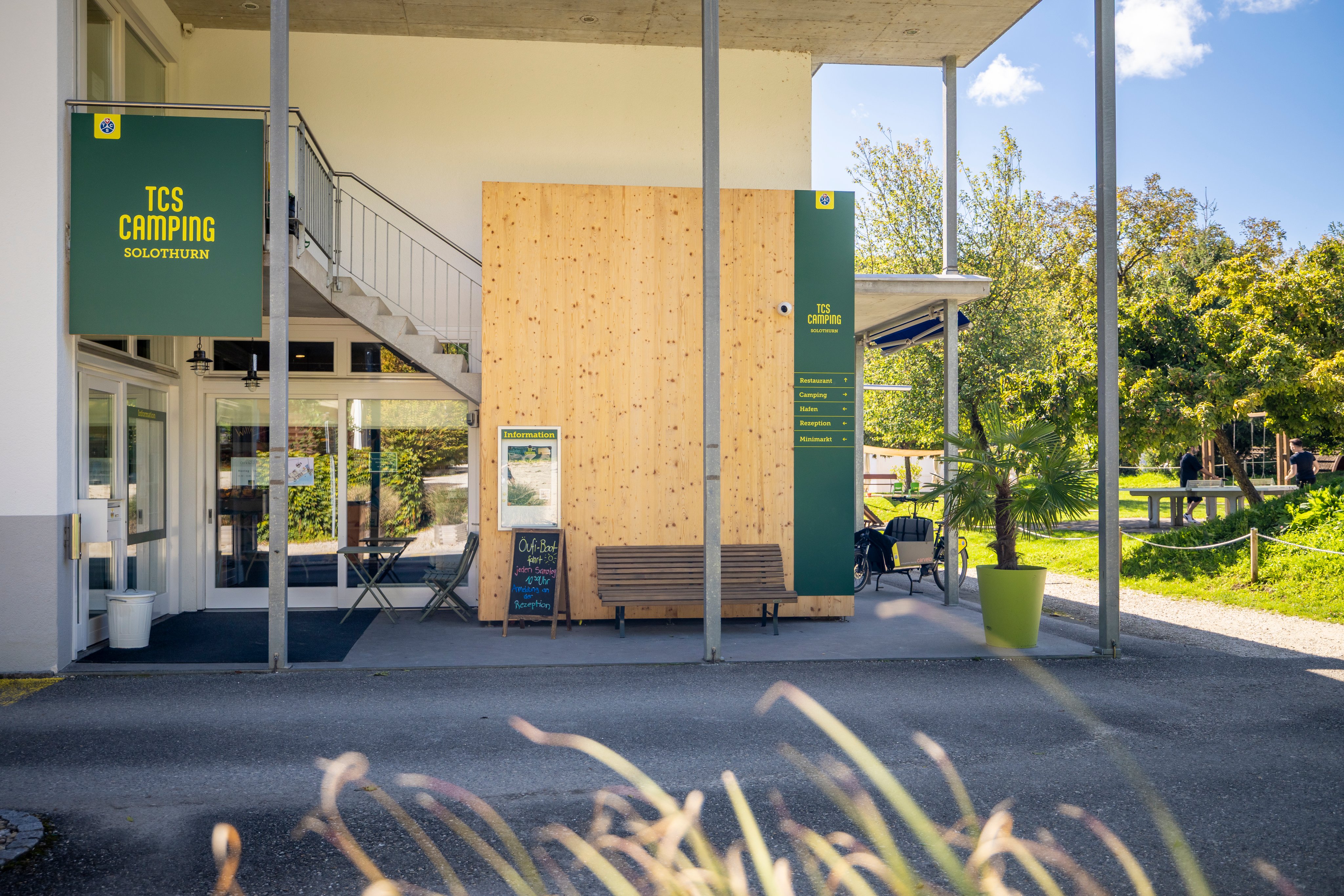 Entrée du camping TCS de Soleure.