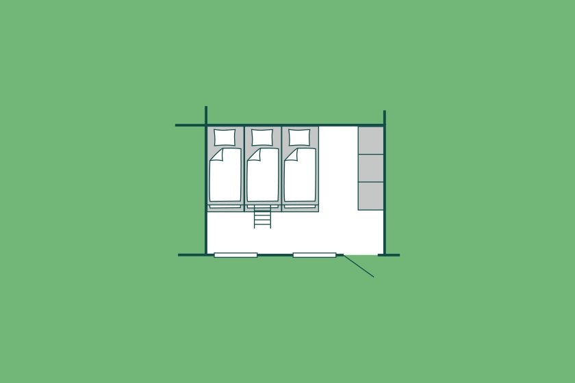 Grundriss Mietunterkunft TCS Camping