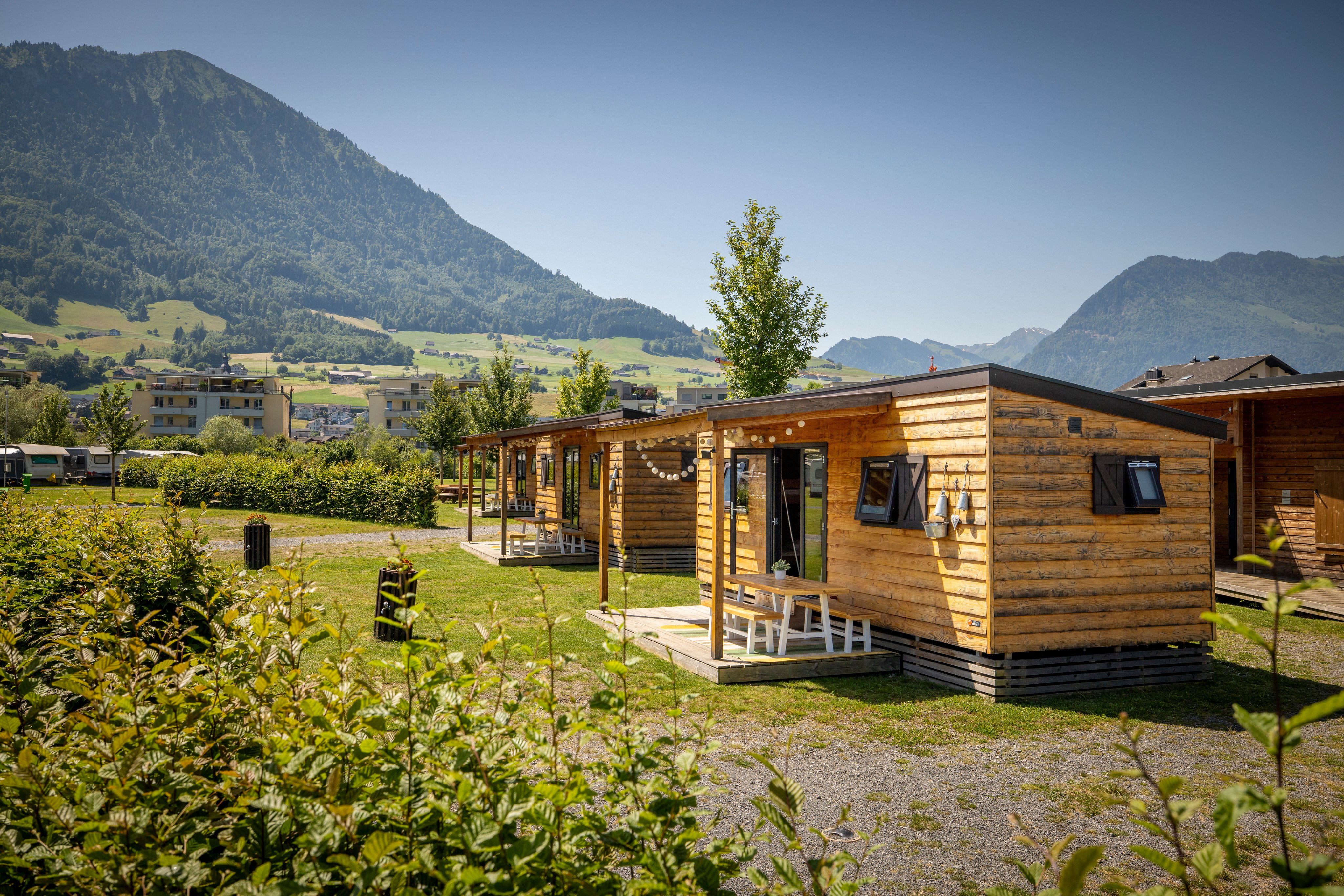 Les Woodlodges Deluxe au TCS Camping Buochs