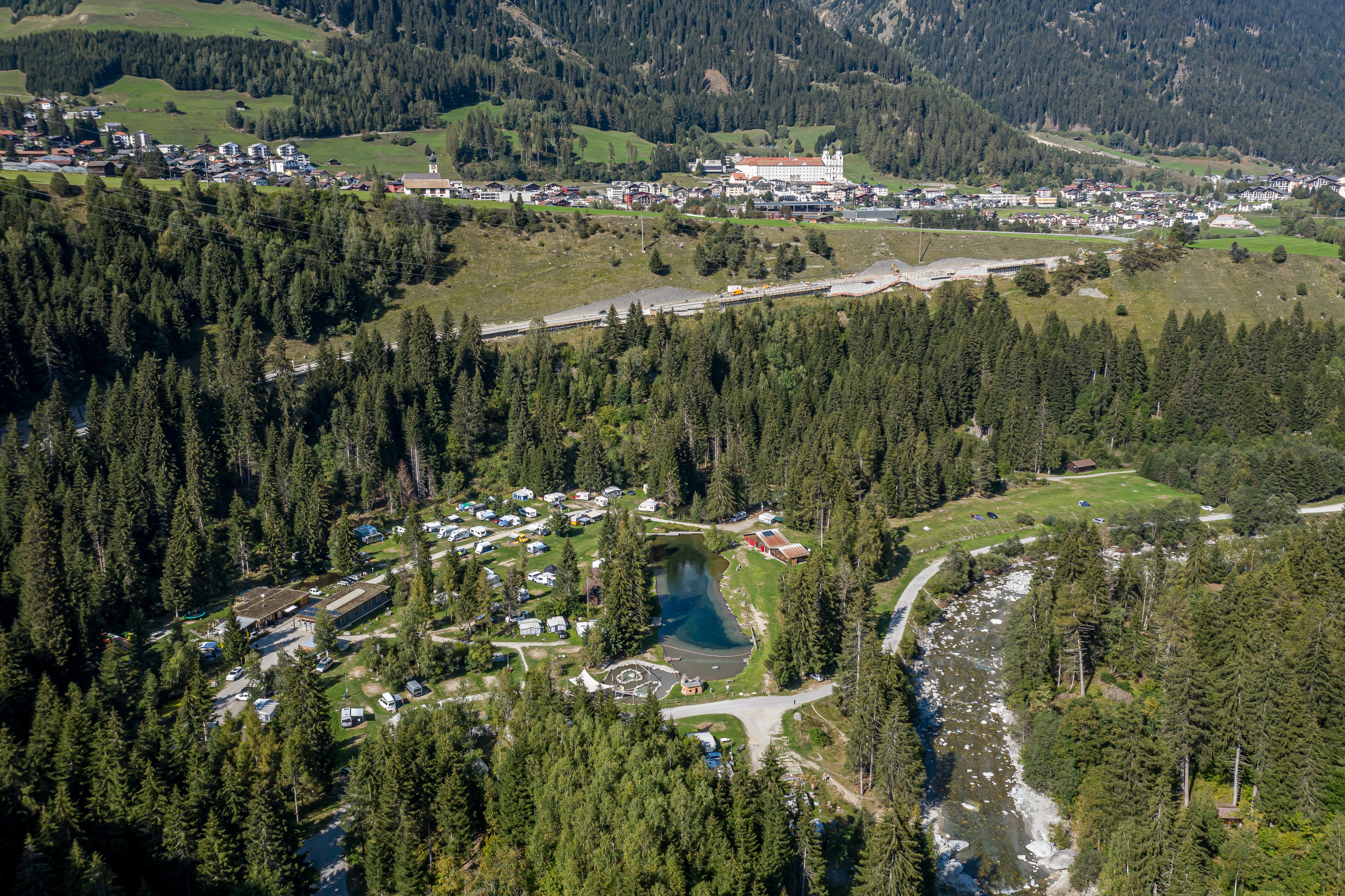 Riprese da drone di Disentis.