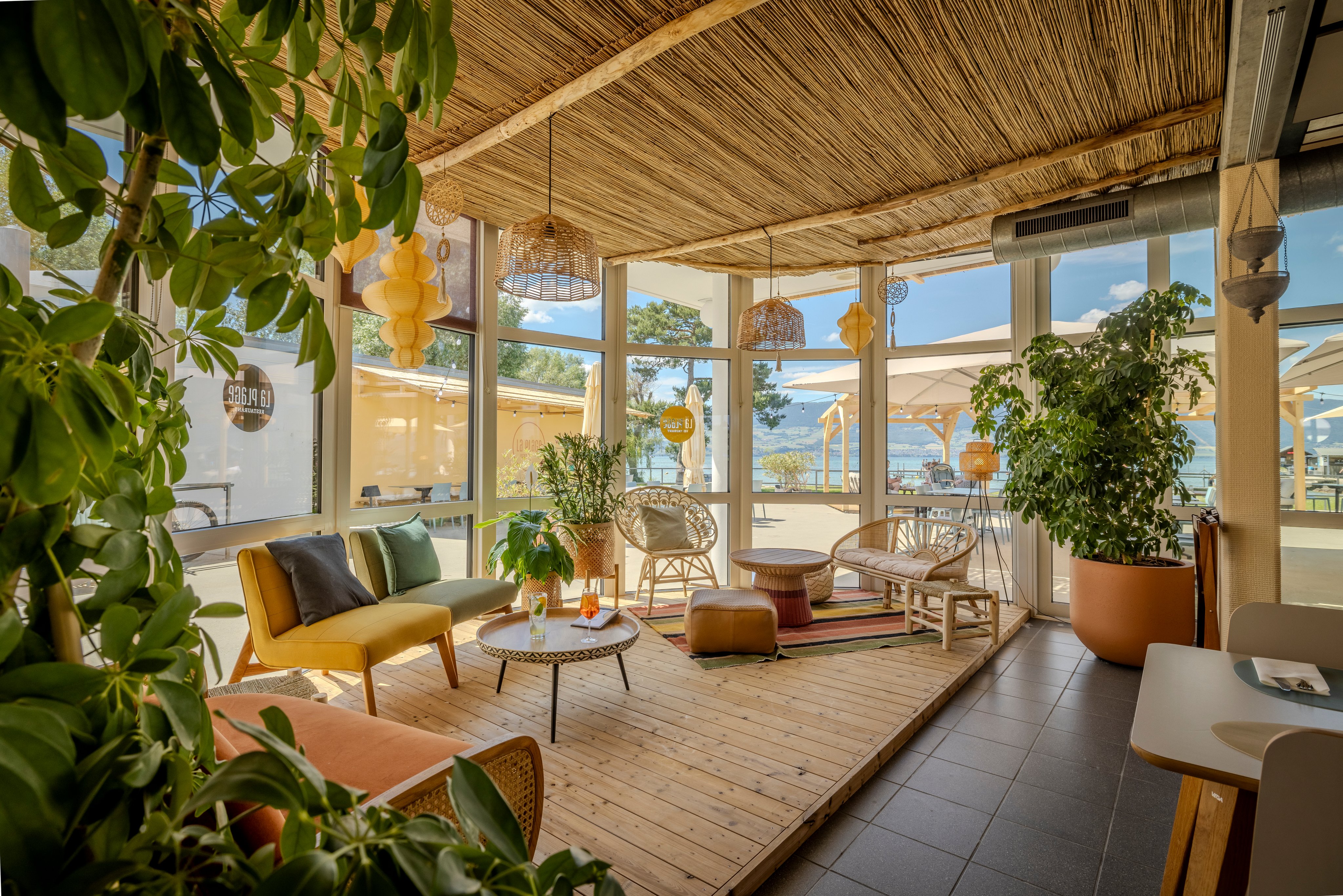  TCS Camping Estavayer la Nouvelle Plage Restaurante La Plage Intérieur avec lounge