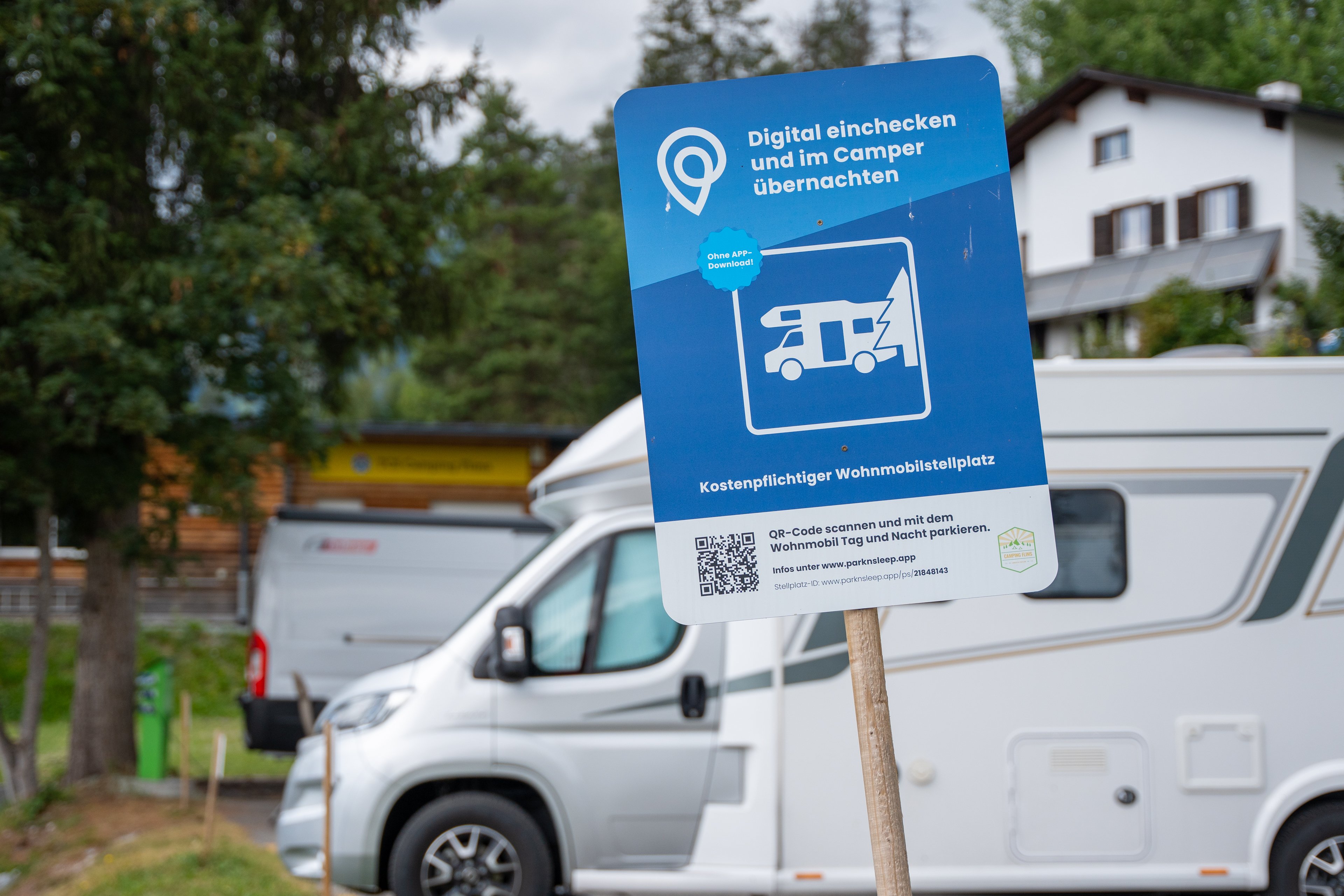 Park'n'sleep Stellplatz auf einem Campingplatz