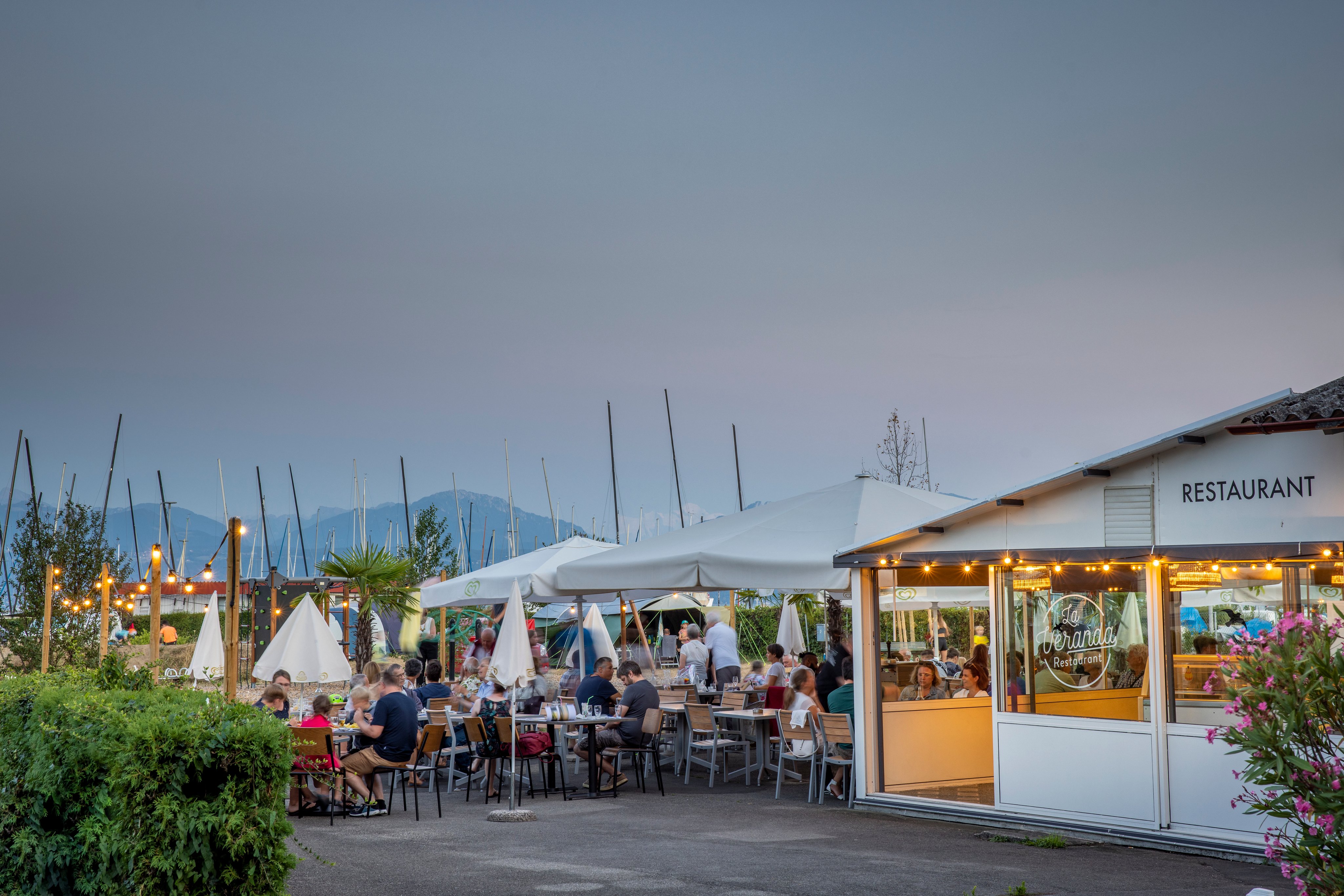 Campeggio TCS Morges sul Lago di Ginevra Ristorante La Veranda