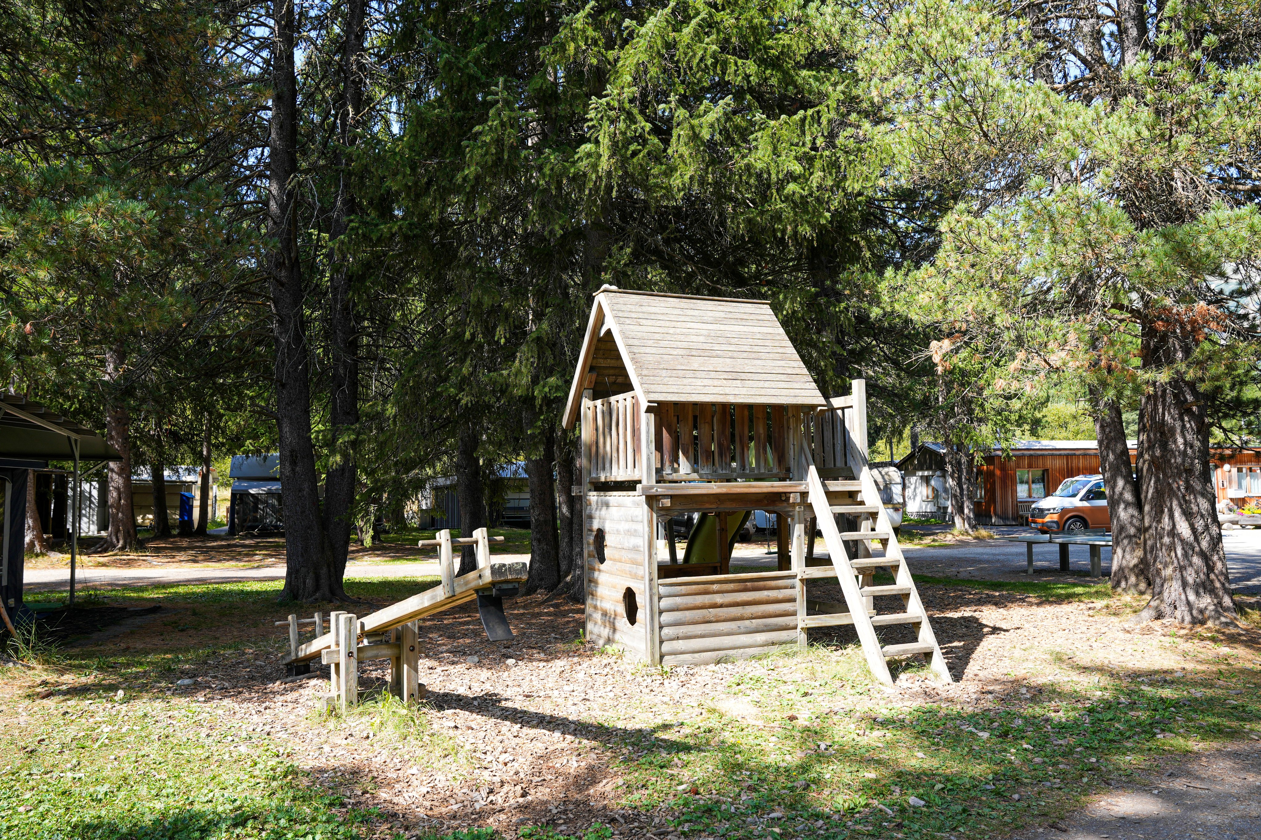Spielplatz auf dem TCS Camping Samedan