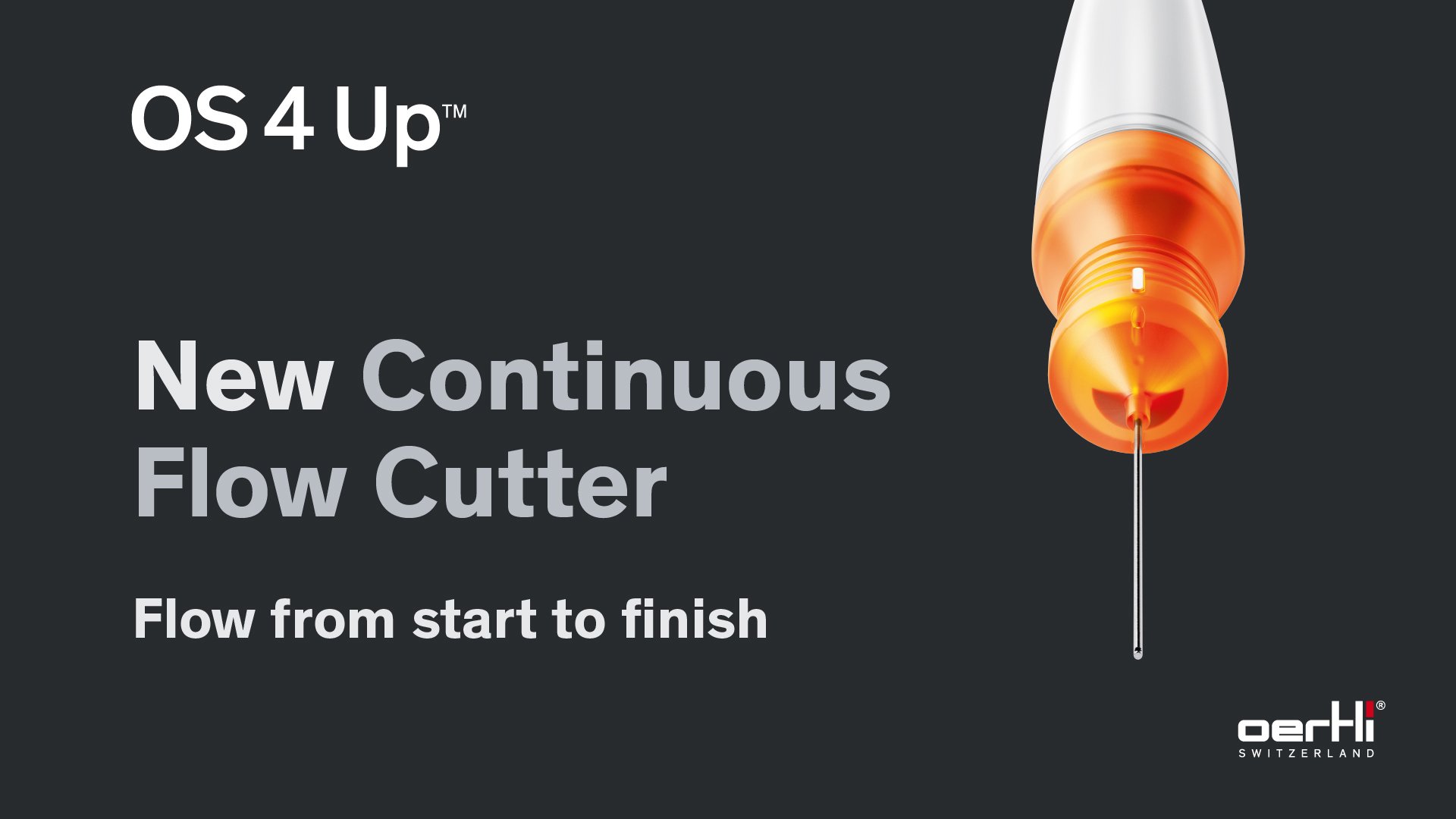 Continuous flow cutter enabling stable vitreous removal with reduced traction
