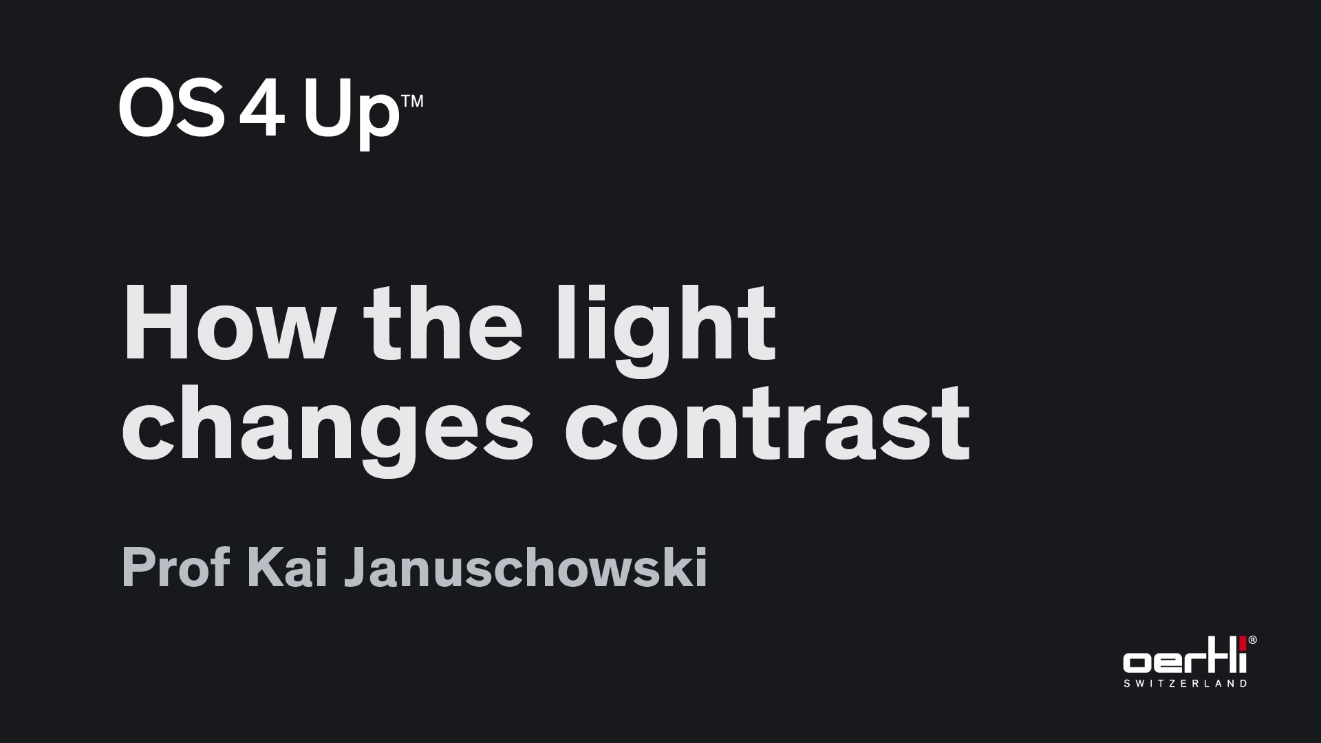 Explainer video about OS 4 Up on light adjustment for improved contrast in eye surgery