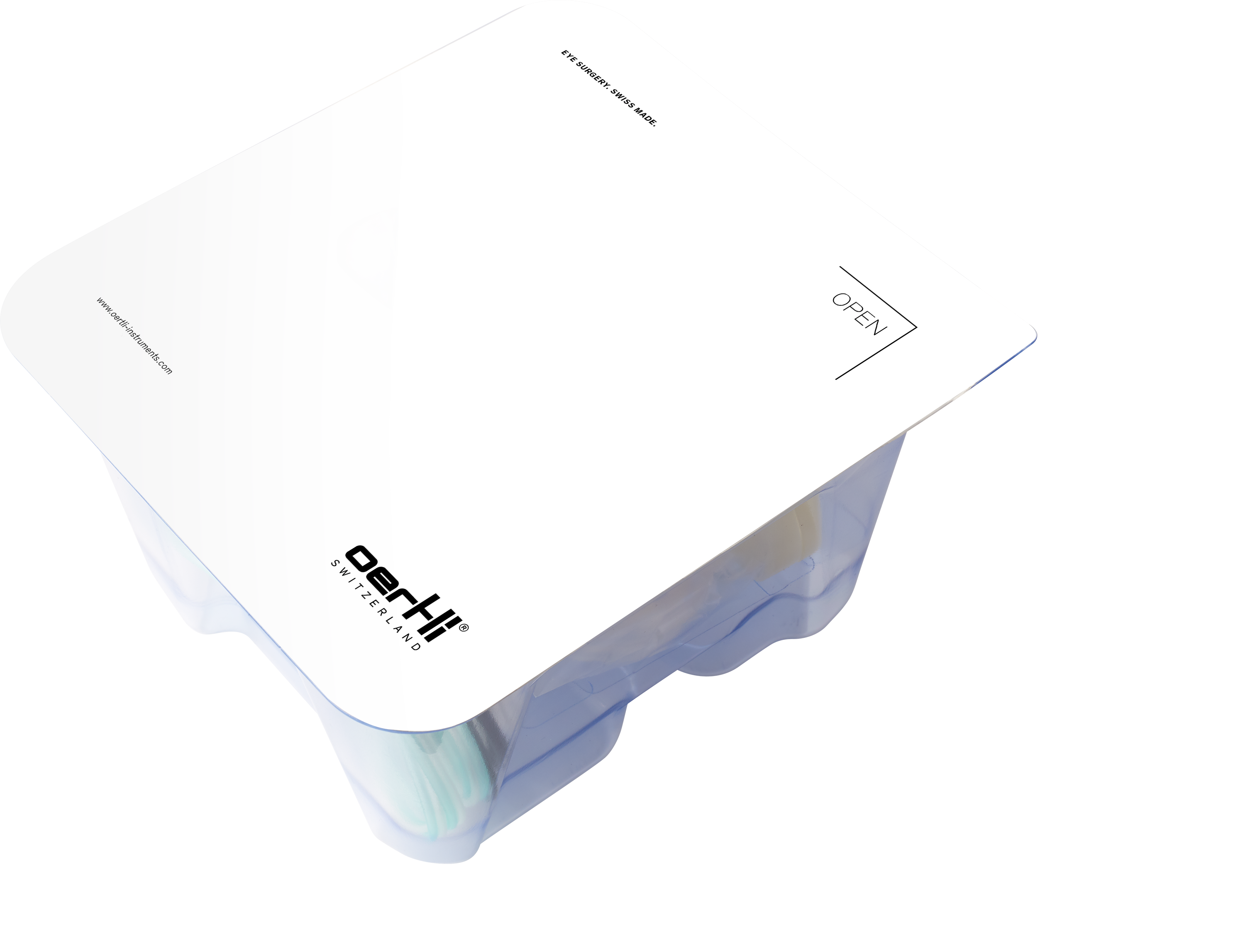 Sterile vitrectomy pack with Oertli branding