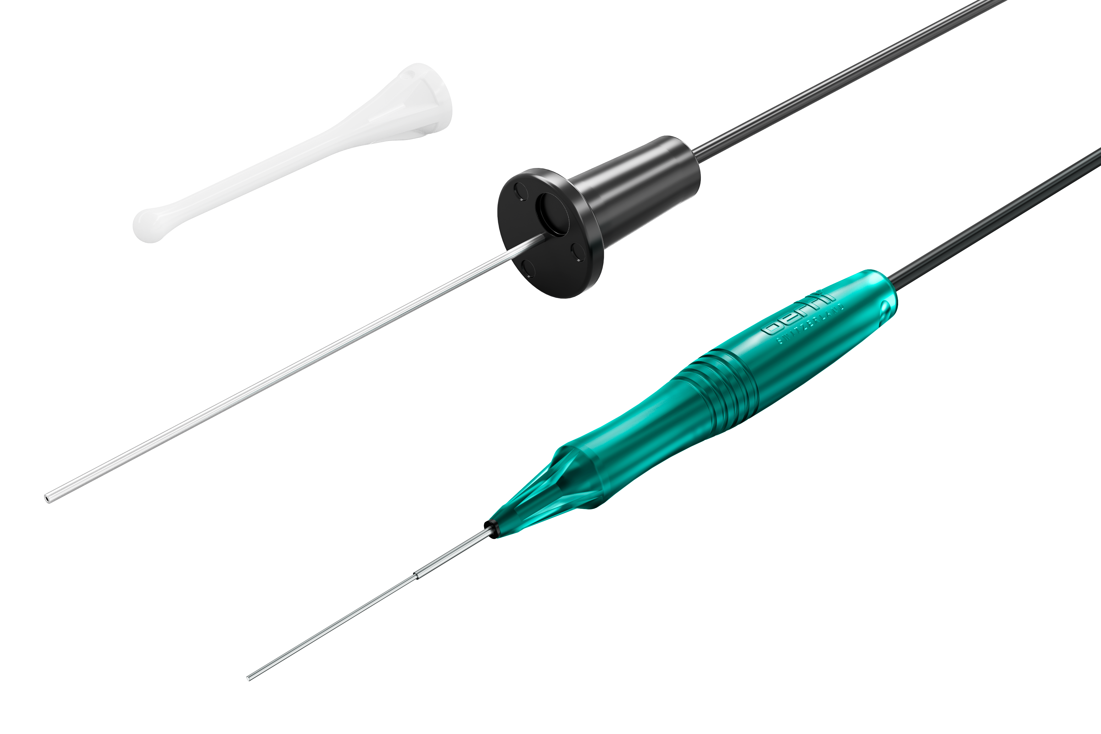 25G 90 degree endo illuminator with ViPer scleral indentor.