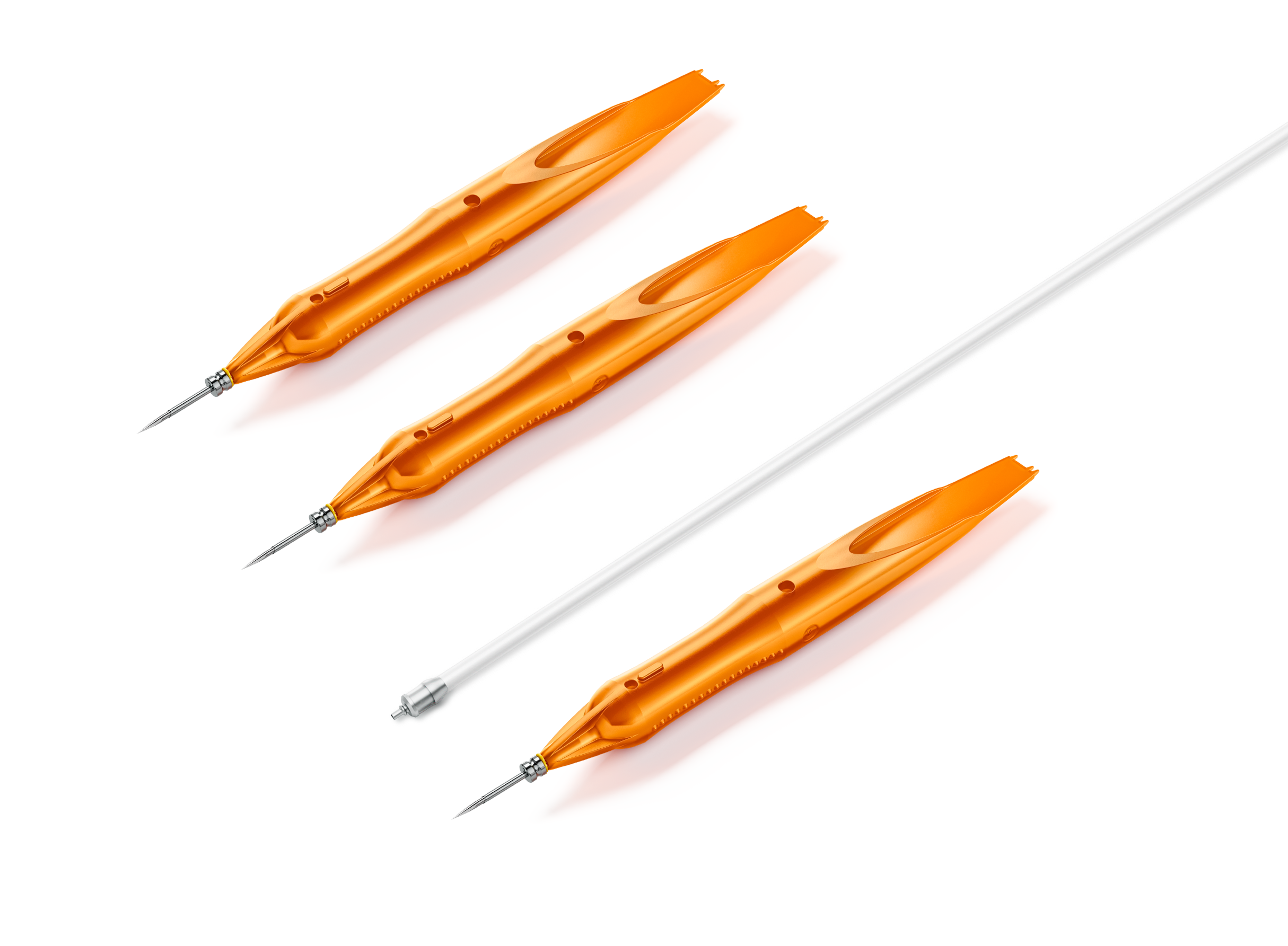 23G long Caliburn Trocar System with trocar handles and infusion cannula