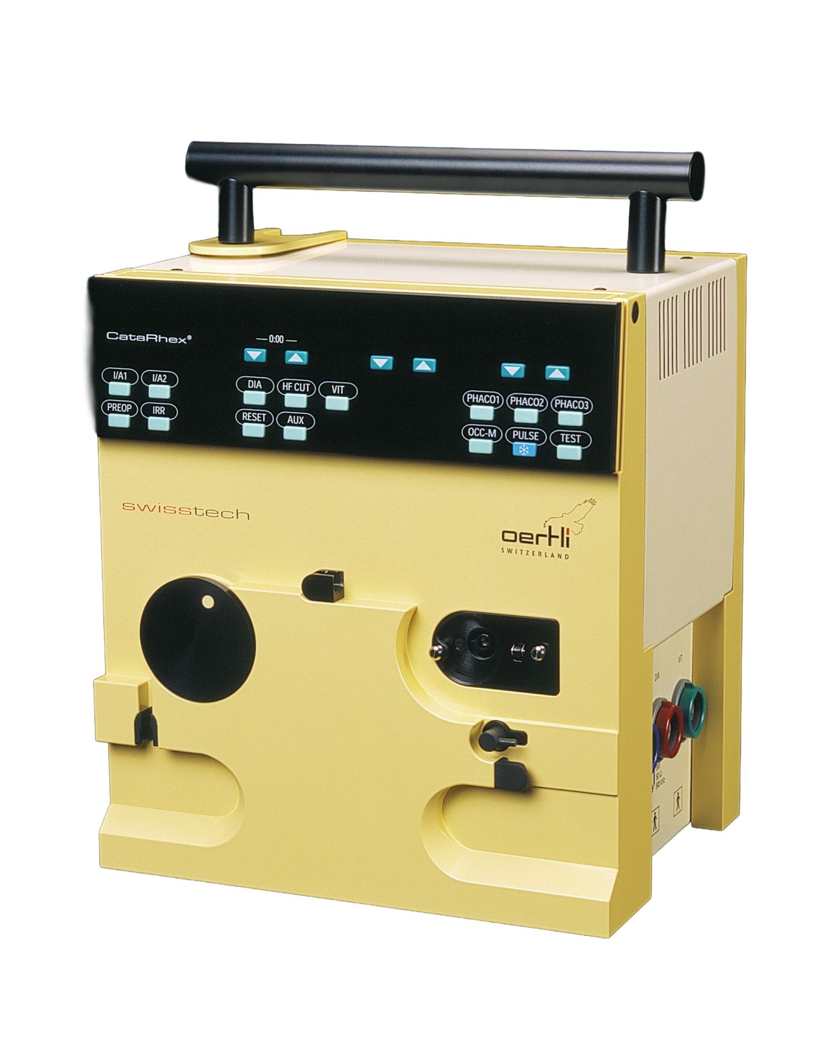 Oertli CataRhex swiss tech surgical platform shown in three-quarter front view
