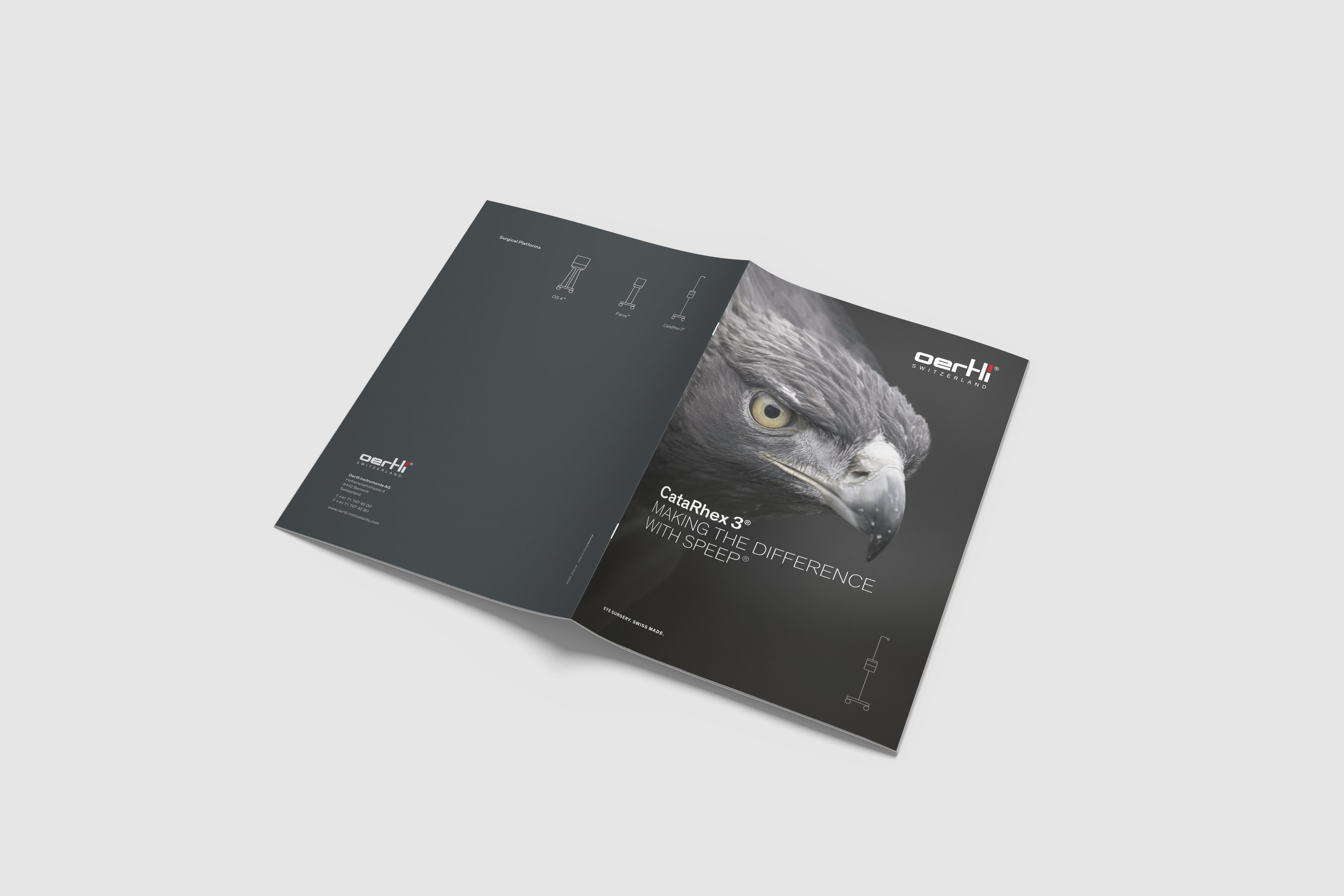 CataRhex 3 brochure showing the eagle as key visual.