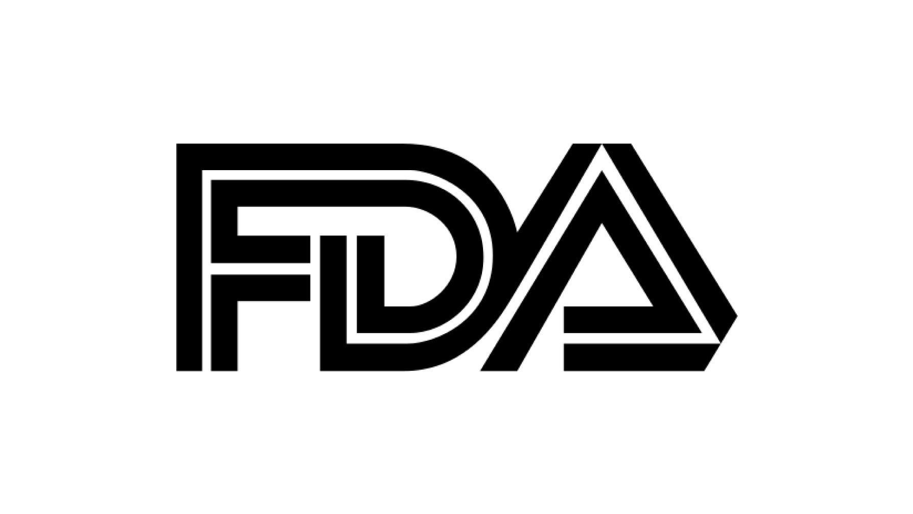 Black FDA logo on a light background, representing the United States Food and Drug Administration.