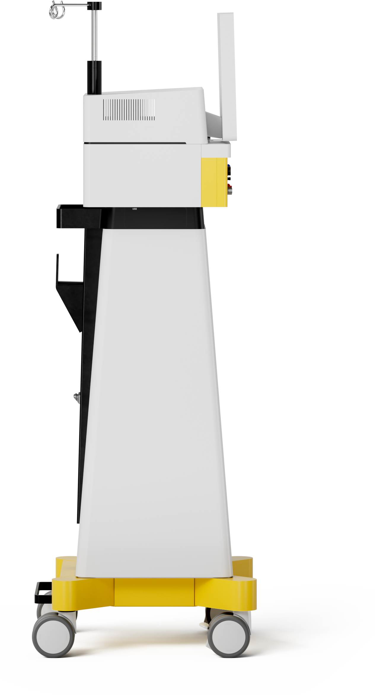 Side view of the OS 4 Up ophthalmic machine