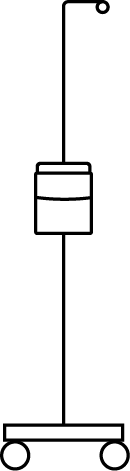Line icon of the CataRhex 3 surgical platform on a mobile device cart