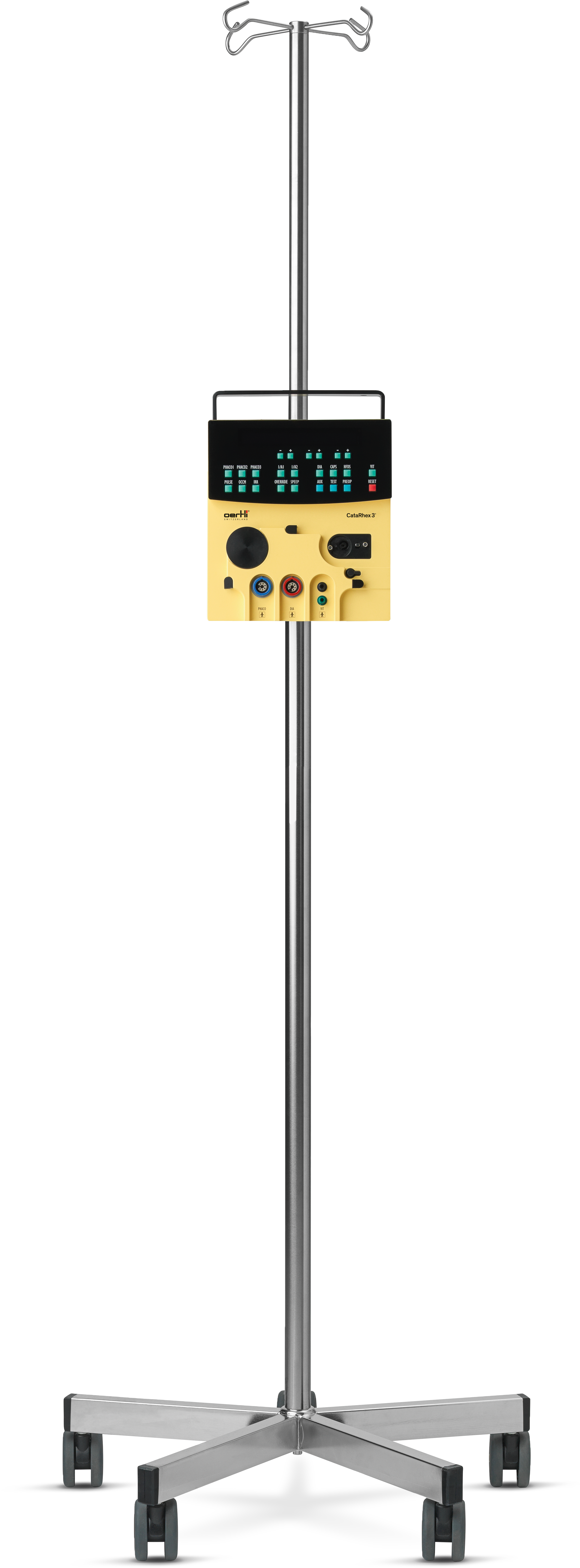 Front view of the CataRhex 3 machine for cataract surgery