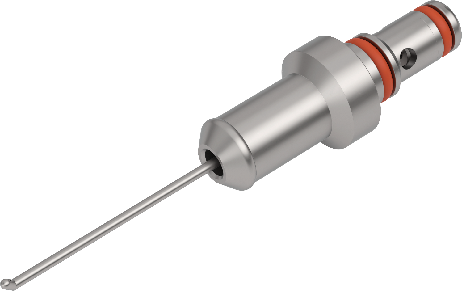 Ophthalmic irrigation and aspiration quick tip with 45 degree angle and 1.2 mm leg length