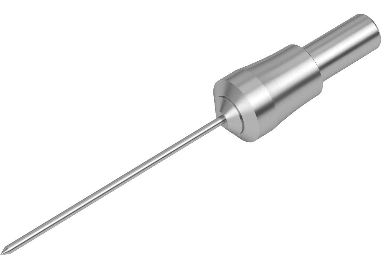 Close up of a 20G endo diathermy tip