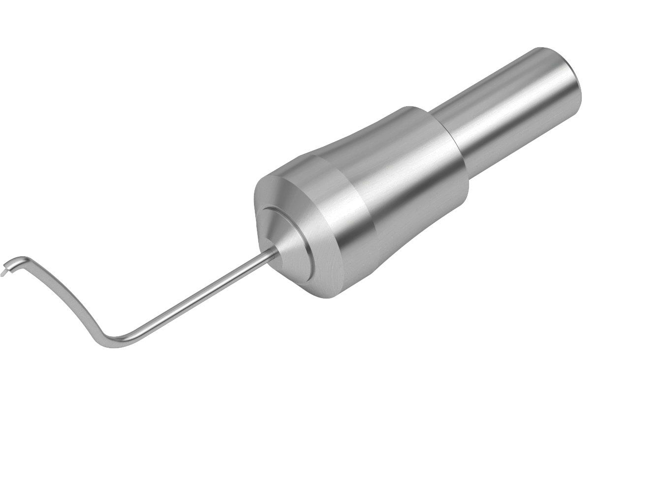 Extended HF capsulotomy tip for ophthalmic surgery with angled shaft