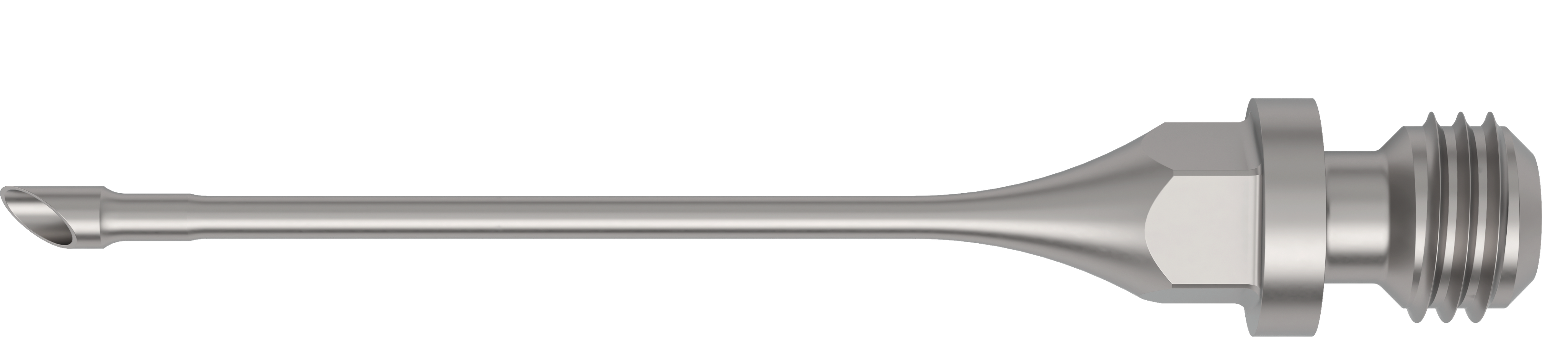 Metallic 53 degree angled phaco tip 