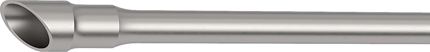 Close-up product rendering of the easyTip 2.2 mm 40-degree phaco tip