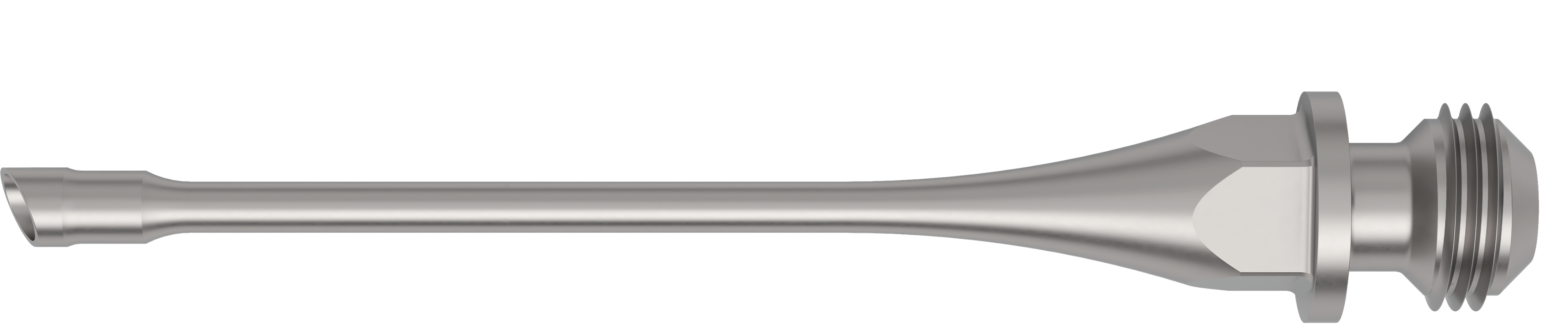 Metallic easyTip phaco tip with a 2.8 mm incision size and 30 degree angled