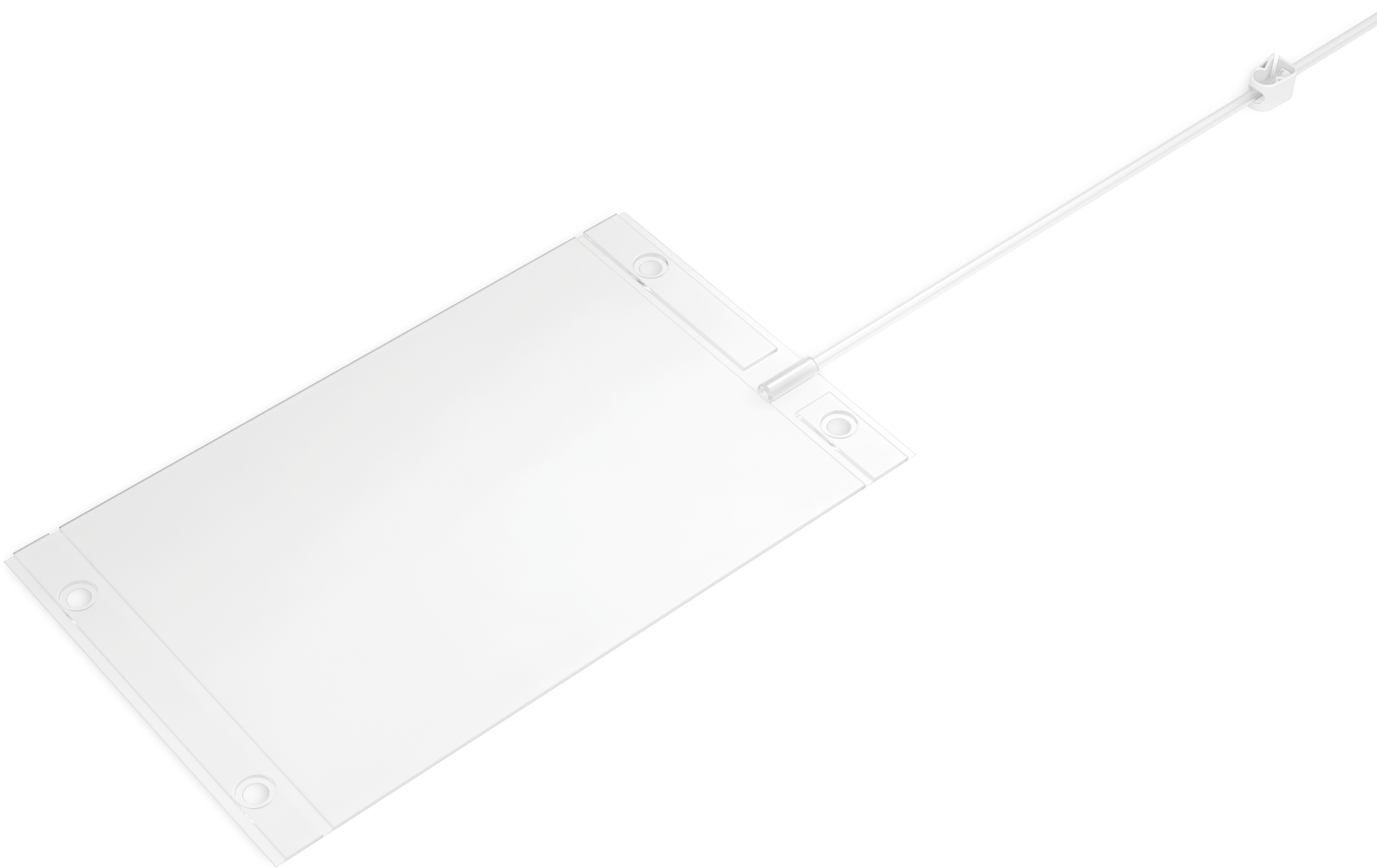 Ophthalmic drainage bag with integrated tubing