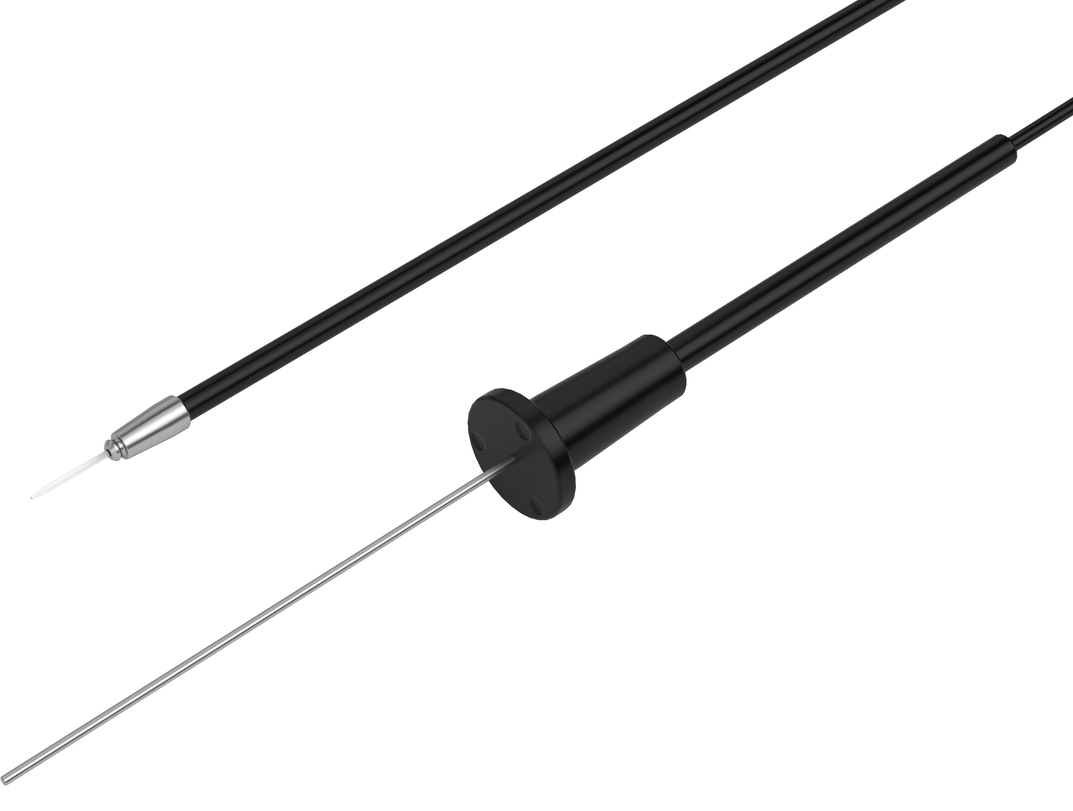 25G bendable chandelier illuminator with Caliburn trocar, comfort connector and optical fibre
