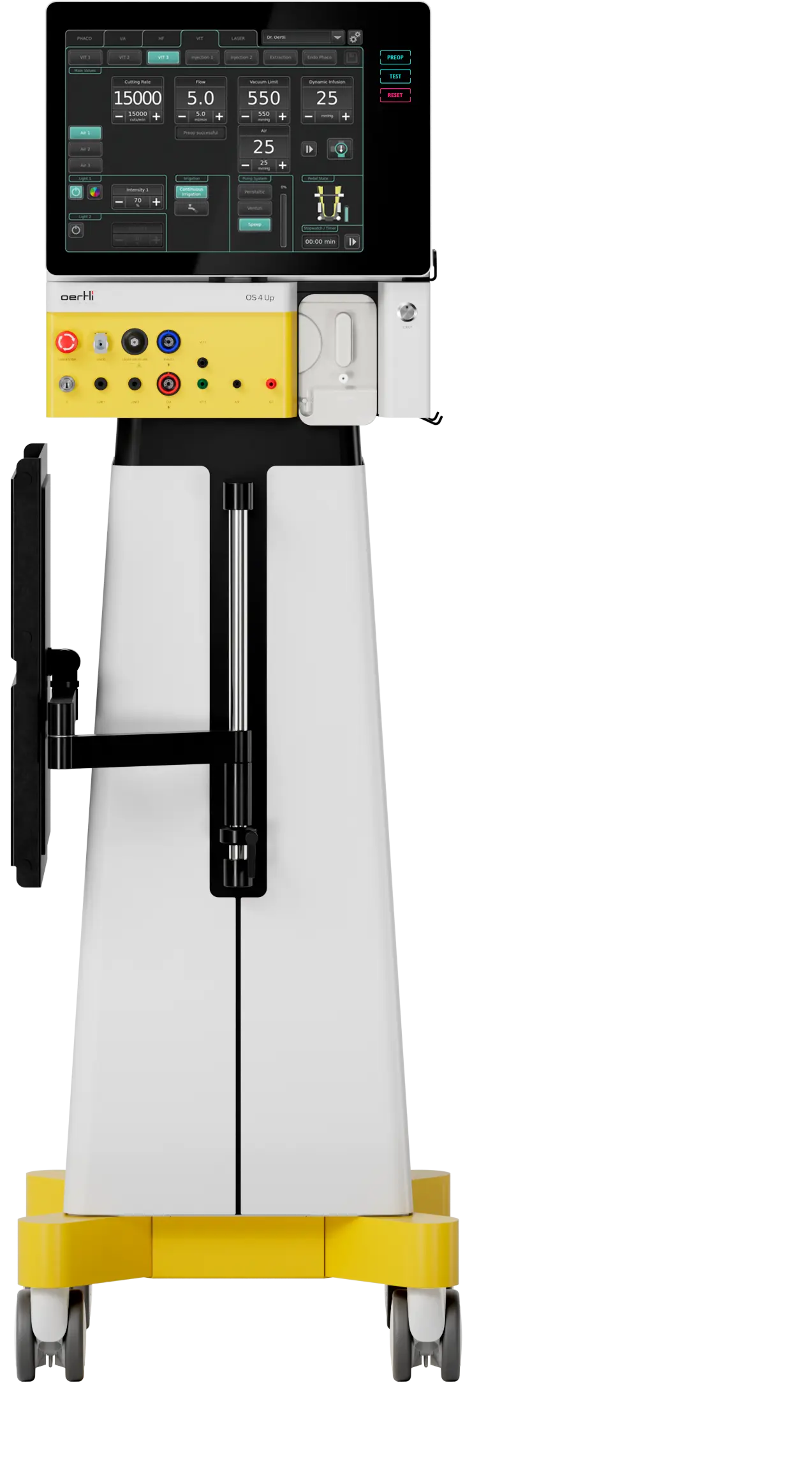  Rendering OS 4 Up surgical platform frontview with table on the side