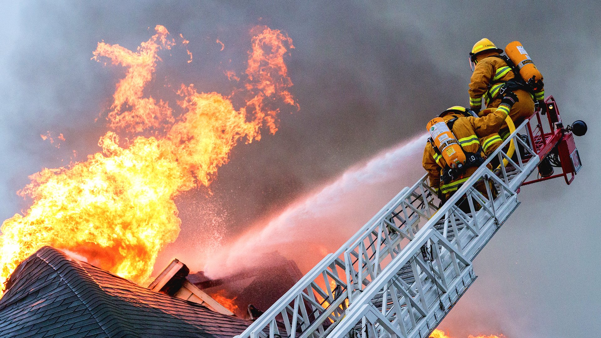 Fire brigade operations background 