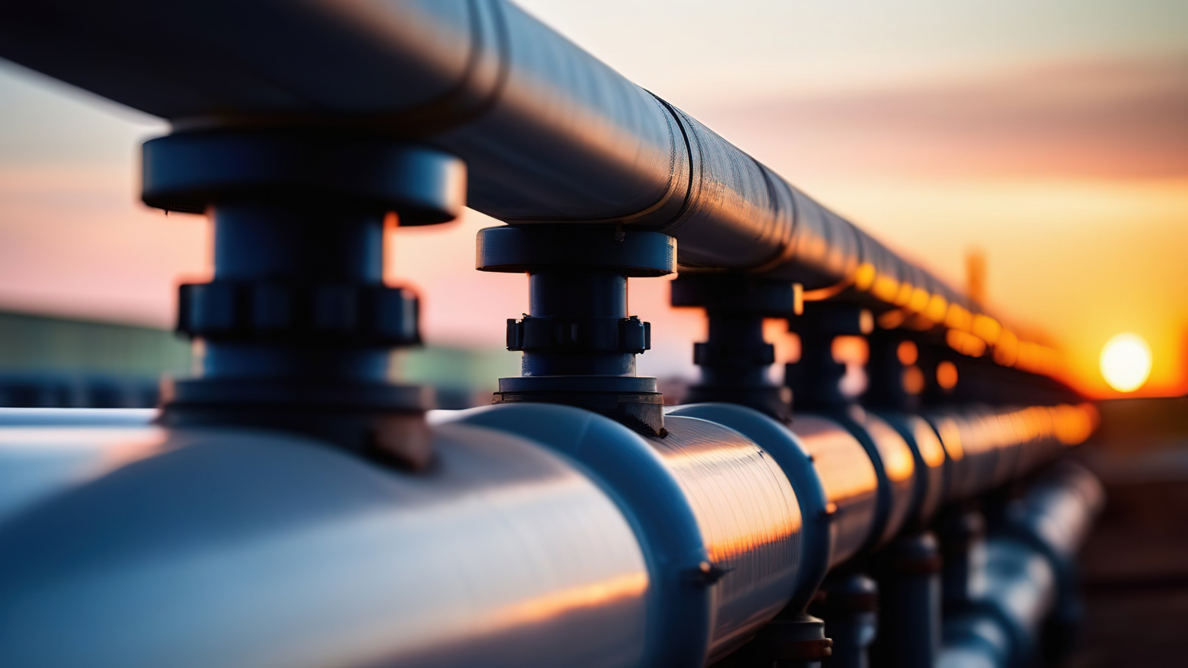 Gas pipes for the oil industry. a clean pipeline for renewable energy production. pipeline for gas or oil, pure hydrogen gas for the production of environmentally friendly electricity. . High quality photo