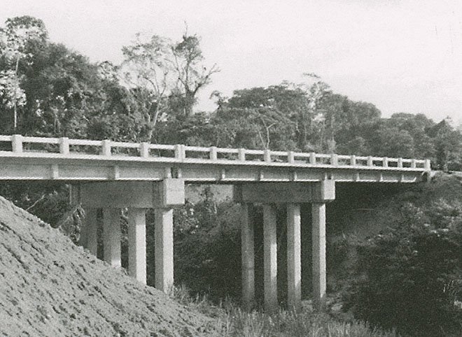 Bridge along the Pucallpa Highway to Aguayt&iacute;a in the Peruvian Amazon